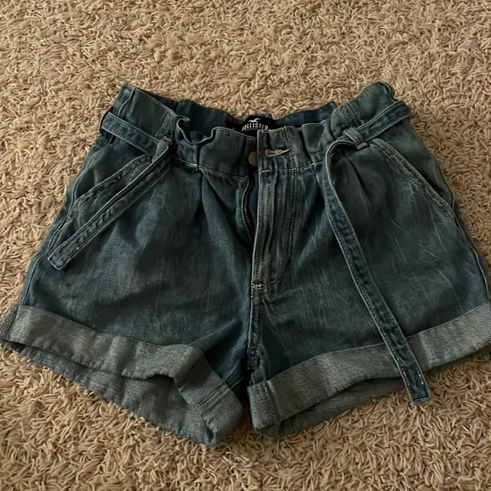 hollister paper bag denim shorts